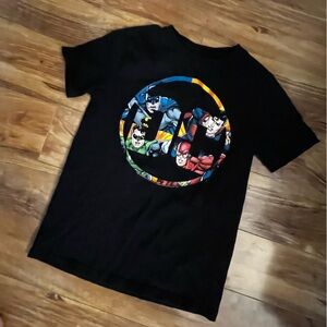 Boys Black DC Superhero Tee